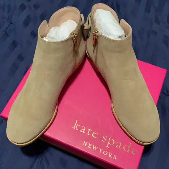 Kate Spade suede booties, size 9 1/2 - Picture 1 of 6